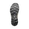 Aggressive trail shoe outsole with deep multi-directional lugs and an X logo in the midfoot area.