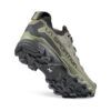 La Sportiva hiking shoe with olive green/gray upper and chunky lugged outsole for rugged terrain.