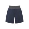 1_43c614ff-305c-487c-b528-744a22aa94cf Navy athletic shorts with a wide gray elastic waistband, mid-thigh length.