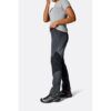 1_43c614ff-305c-487c-b528-744a22aa94cf Person in a light gray athletic t‑shirt and dark hiking pants, shown in profile to display outdoor apparel.