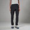 1_43c614ff-305c-487c-b528-744a22aa94cf Full-length view of a person wearing charcoal hiking pants, a white top, and blue-and-white sneakers, standing against a neutral backdrop.