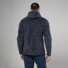 MCXTH_DAS_A_2_square_d2b219e4-86e9-47a9-a3ac-f18aff6f1526 Back view of a person wearing a dark, textured fleece jacket with a hood, standing against a gray background.